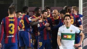 Barcelona 3-0 Elche: Messi&#039;s second-half special cuts gap to Atletico