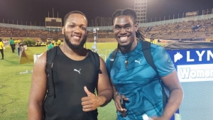 Smikle (left) and Dacres are off to Rabat for the Diamond League.