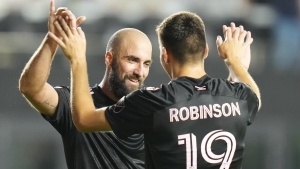 MLS: Higuain fires for in-form Inter Miami, Buchanan maintains New England's lead