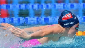 Budding swimmer Emma Harvey in Bermuda's 11-strong PanAm Games team