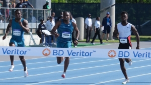 Ackeem Blake runs 9.95 for second at New York Grand Prix