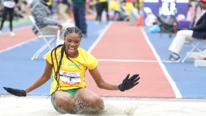 St Jago's Dawkins overcomes poor start to reclaim girls' triple jump open title