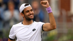 Berrettini continues Queen's charge, Rublev to face Humbert in Halle final