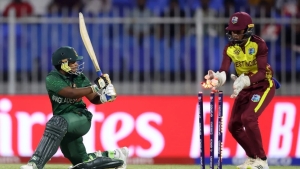 Karishma Ramharack stars as Windies trounce Bangladesh by eight wickets to go top of Group B