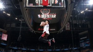 All-Star Game: Trail Blazers' Simons wins Slam Dunk Contest