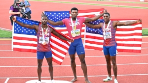 Kerley says 'the future is bright' after leading American clean sweep in 100m