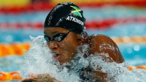 Alia Atkinson narrowly misses out on medal in Women's 100m breaststroke final at Short-course championships