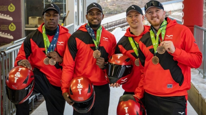 Axel Brown sets sights high as T&T's four-man Bobsleigh team secure podium finish at North American Cup