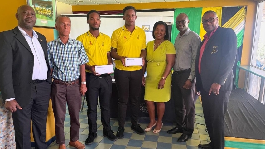 Batsmen Brian Barnes, Steven Wedderburn first recipients of JCA-Kingston Wharves scholarships