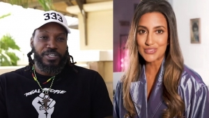 Chris Gayle and Avina Shah mix it up for Groove music video