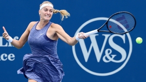 Kvitova ousts past champion Keys at rainy Western and Southern Open