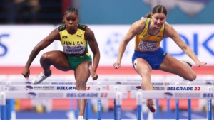 Charlton and Anderson cruise into Women's 60m Hurdles final, T&T's Jerod Elcock advances to Men's 60m final