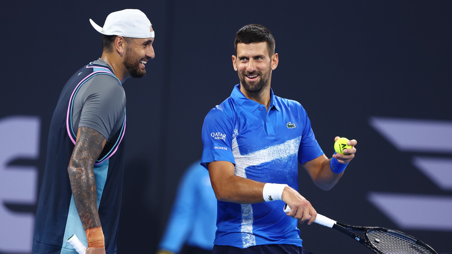 Djokovic, Kyrgios win doubles match