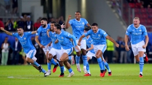 Manchester City win Super Cup after beating Sevilla on penalties