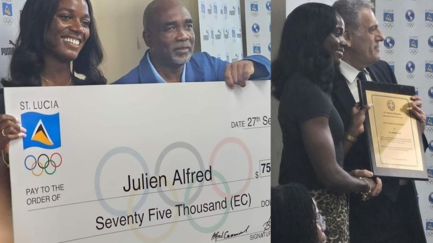 Julien Alfred honoured with special award and cash prize on 'Julien Alfred Day' in St. Lucia