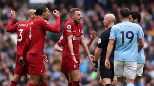 Liverpool charged for surrounding referee during Man City defeat