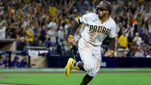 Dodgers on brink of elimination after Grisham blast leads Padres to victory, Phillies rout Braves