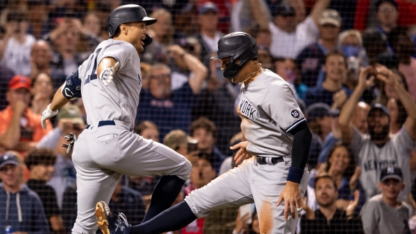 Yankees sweep, beat Red Sox 6-3 to take AL wild-card lead