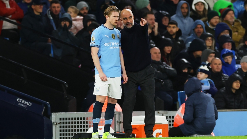 Guardiola dismisses talk of rift with Man City's De Bruyne