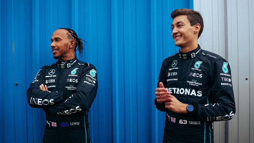 George Russell and Lewis Hamilton in surprise Mercedes one-two in Miami practice