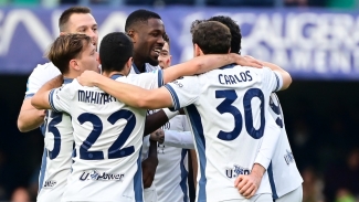 Verona 0-5 Inter: Five-star visitors go top of Serie A