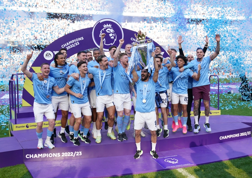 Pep Guardiola proud of Man City display soon after late night title celebrations