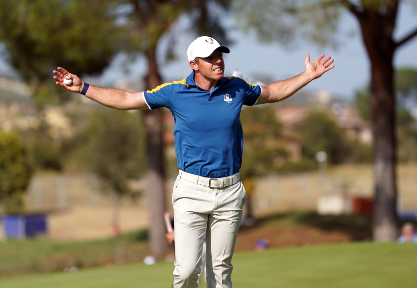 Rory McIlroy says US antics put ‘fire in our bellies’ as Europe regain Ryder Cup