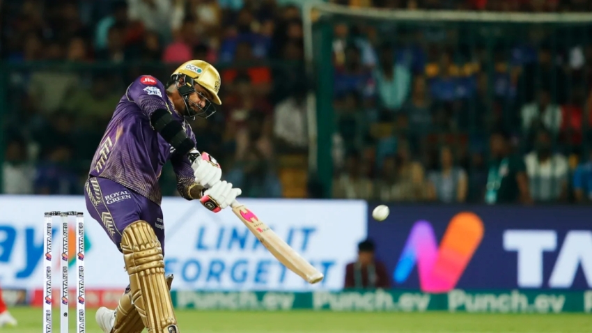 Narine earns man of the match honors in 500th game to help KKR beat Royal Challengers Bengaluru by seven wickets