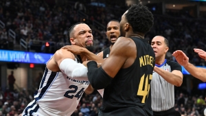 NBA suspends Dillon Brooks one game, Donovan Mitchell fined after scuffle