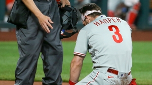 Phillies star Bryce Harper &#039;all good&#039; after pitch to face