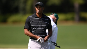Tiger Woods practices at Augusta ahead of Masters bid