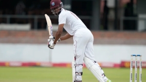 Roston Chase scored his first Test fifty since 2020