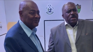 JFF president Michael Ricketts (left) and vice-president Raymond Anderson.
