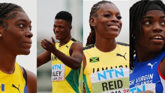 (from left) Kishawn Niles, Deandre Daley, Alana Reid, and Adaejah Hodge.