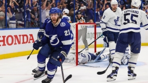 Lightning strike in OT to force deciding game with Maple Leafs