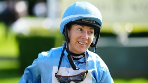 Hayley Turner managing to smile after dramatic Storm Babet rescue