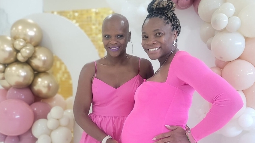 Jamaican Olympian Aleen Bailey and husband Joseph Taylor expecting first child, celebrate with baby shower with family and friends