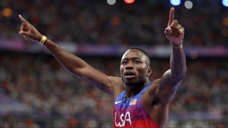 Holloway claims gold in 110m hurdles at Paris Olympics