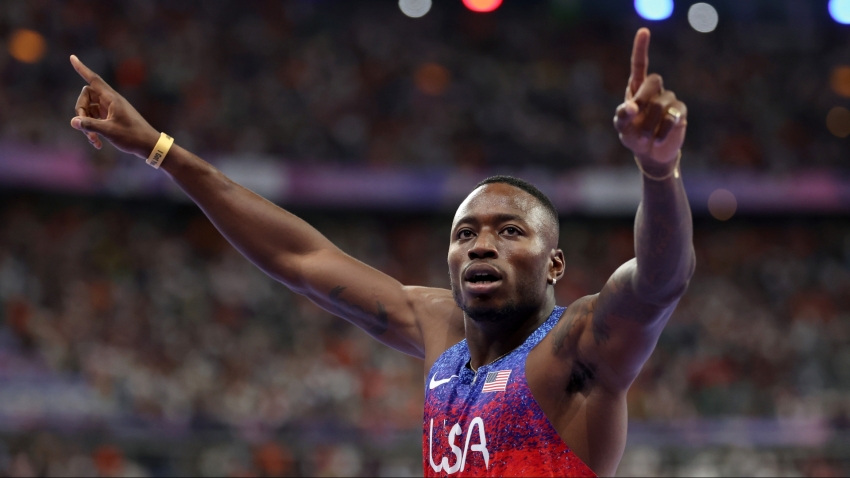 Holloway claims gold in 110m hurdles at Paris Olympics