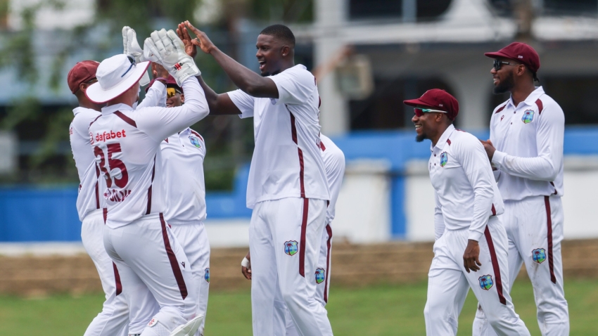 Rain restricts play to 15 overs on day one between West Indies and South Africa