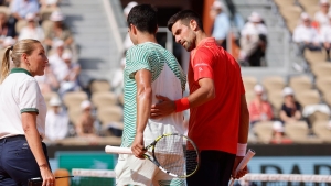 Novak Djokovic reaches another final as Carlos Alcaraz struggles with cramp