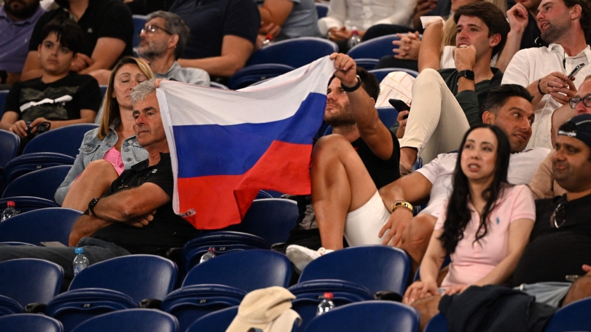 Australian Open: Four people questioned by police as Russian flags waved at Rublev-Djokovic match
