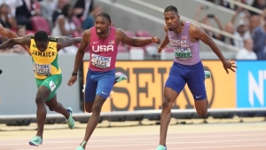 Zharnel Hughes takes superb bronze in thrilling 100m World Championships final