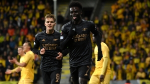 Bodo/Glimt 0-1 Arsenal: Saka strike gives Gunners victory in Norway