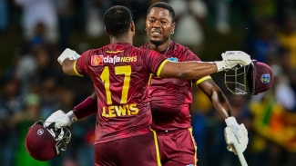 Lewis ton helps West Indies beat Sri Lanka in rain-affected third ODI