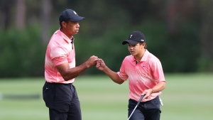 Tiger Woods relishes &#039;opportunity to bond&#039; with son Charlie as pair make strong start to PNC Championship