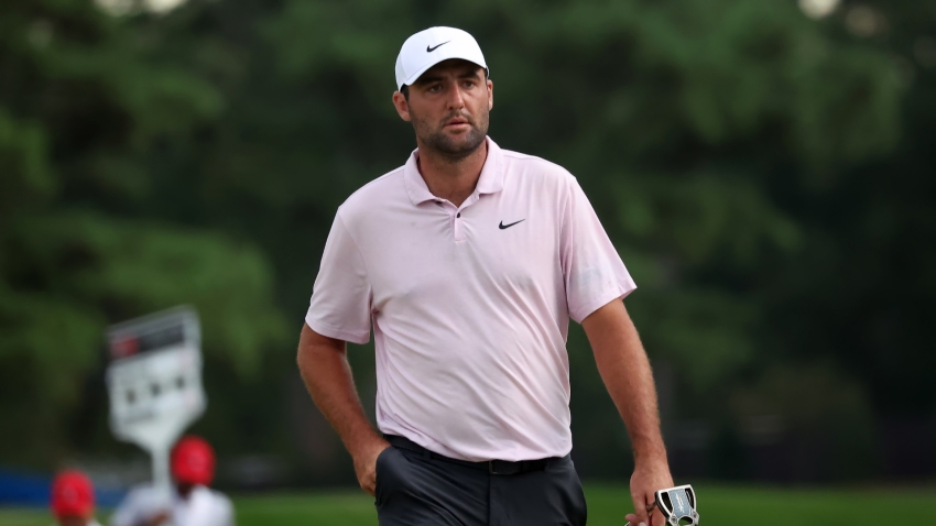 Scheffler swinging with confidence at Tour Championship despite seeing lead cut to four