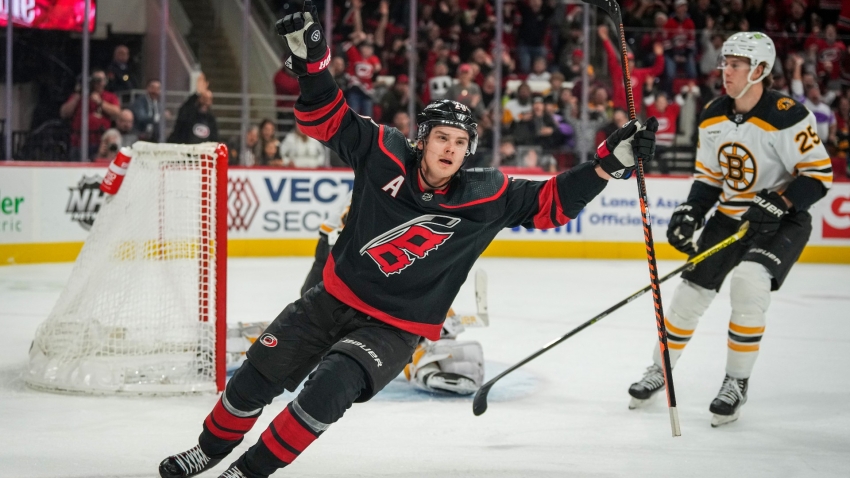 Aho taking it to the &#039;next level&#039; as Canes defeat Bruins
