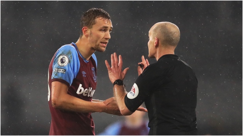 West Ham&#039;s Soucek condemns abuse of referee Dean