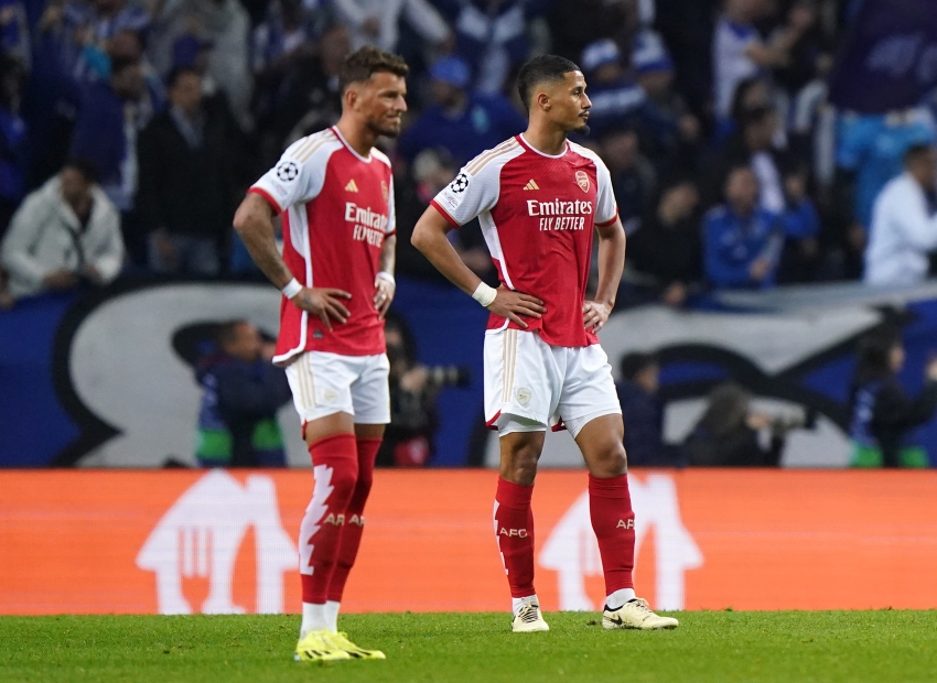 Mikel Arteta irked by lack of aggression in Arsenal’s first-leg defeat at Porto